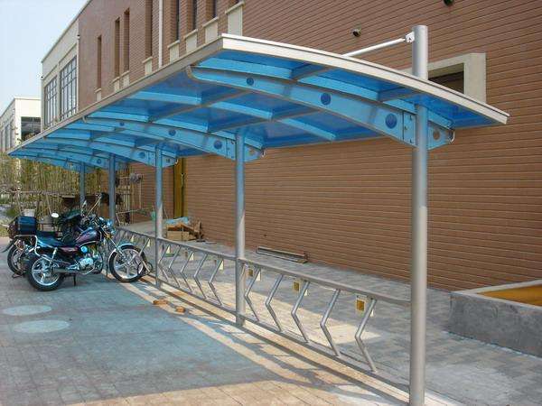 膜結構自行車棚案例